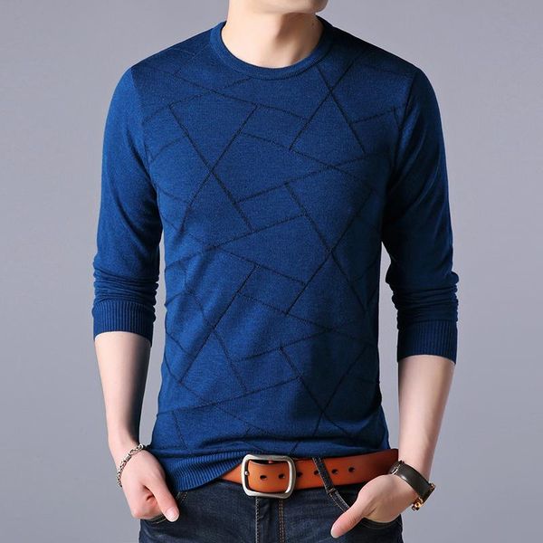 

men's sweaters 2021 spring autumn sweater men long-sleeved round neck striped knitted zde1512, White;black