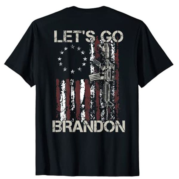

lets go brandon vertical strip printing pattern round neck men's and women's short-sleeved t-shirts are comfortable and loose, White;black