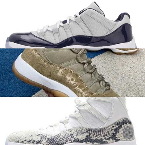 

eakers 11 11s mens basketball shoes jumpman 25th anniversary low bred 45 cap and gown 72-10 white metallic silver running 403i6y