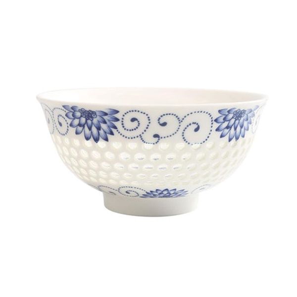 

bowls creative china dinnerware ceramic bowl translucent rice porcelain hollow soup pattern kitchen tableware 4.8inch