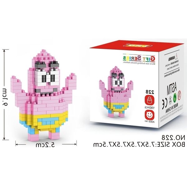 

14lno mini small particle building block science and education diy assembly animation series seven export toys