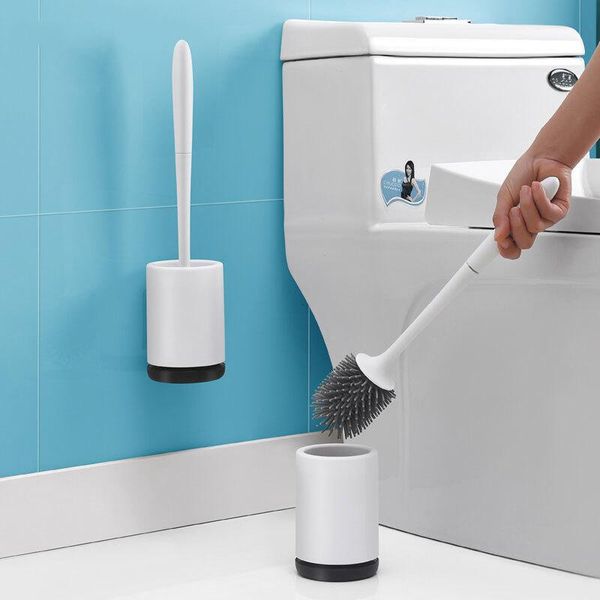 

bath accessory set tpr toilet brush rubber head holder cleaning for wall hanging household floor bathroom accessories