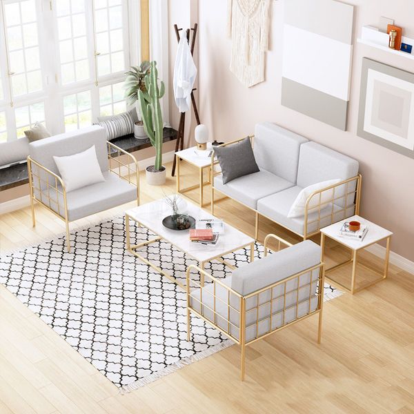 

living room furniture fashionable white light luxury northern europe design