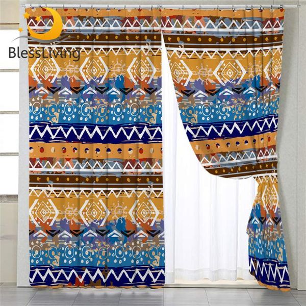 

curtain & drapes blessliving aztec for living room southwestern bedroom boho tribal geometric window treatment 1-piece