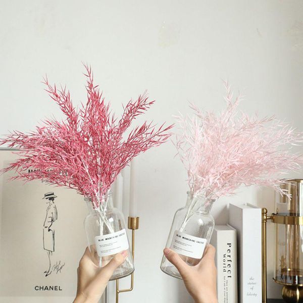 

simulation bamboo leaves flower dried flowers for wedding indoor outdoor plant decoration festival party artificial decorative & wreaths