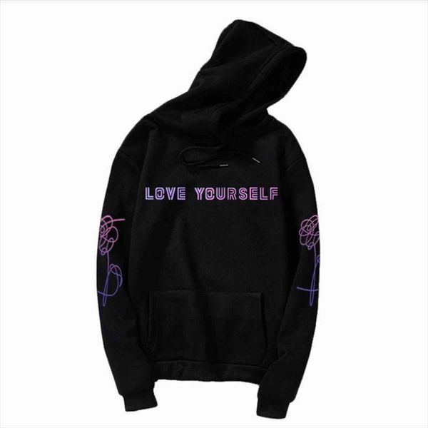 

love yourself sweatshirt, epiphany womens sweatshirts kim seokjin hoody, army answer idol hoodie, Black