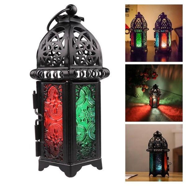 

candle holders european moroccan wrought iron glass holder creative table decoration wedding classical place home bar lamp hanging l5p9