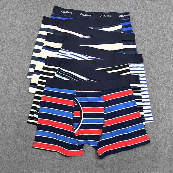 

single loose large size cotton underwear men's boxers, Black;white