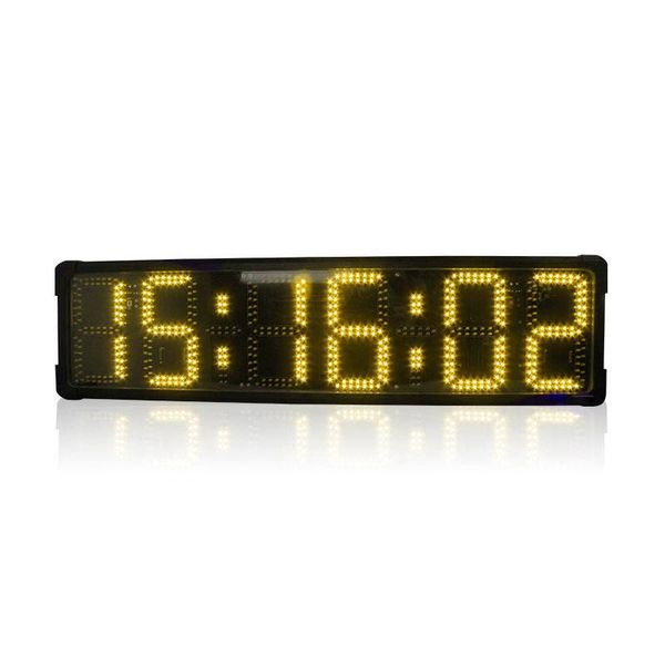 

desk & table clocks -selling 8" singel-sided waterproof led clock countdown digital electronic marathon race