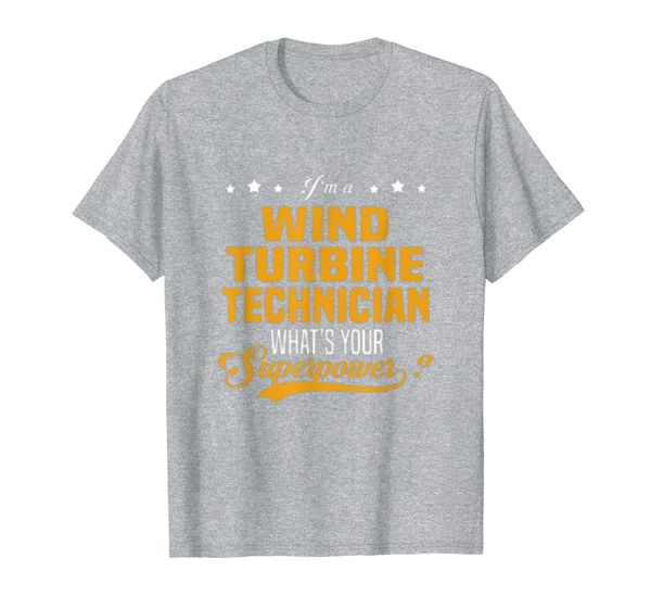 

wind turbine technician t-shirt, White;black
