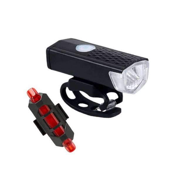 

bike lights light usb rechargeable 300 lumens 3 flash modes bicycle handlebar front lamp headlight led