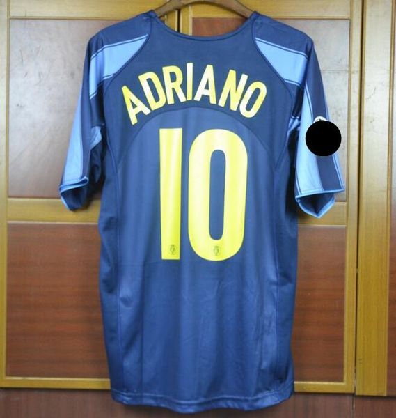 

vinatge milan retro soccer jersey 2001 2003 2004 2005 ronaldo milito sneijder baggio zanetti vieri adriano home away football shirt kits, Black