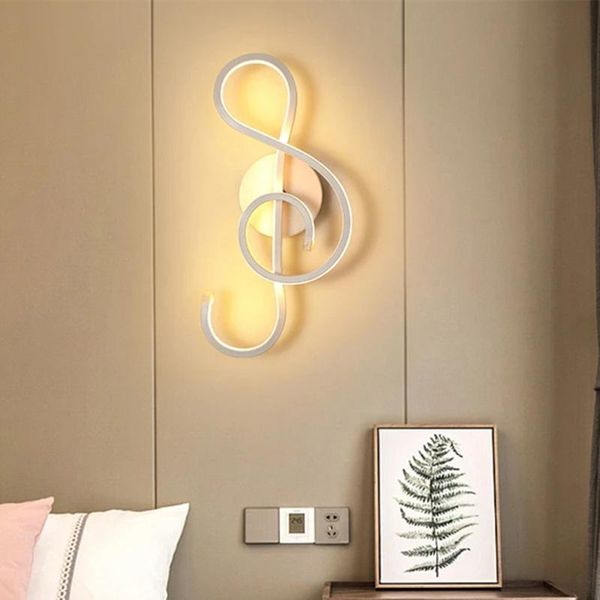 

wall lamp modern minimalist lamps living room bedroom bedside luster ac90v-260v led indoor black white aisle lighting decoration