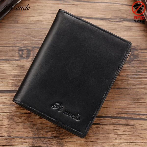 

genuine leather men thin wallet vintage money purse card holder natural short wallets dollar price male gift, Red;black