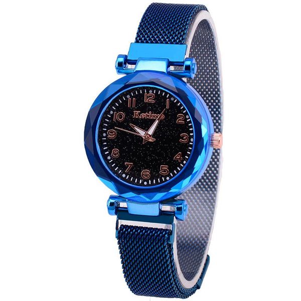 

watch bands selling magnet women's with luminous quartz, Black;brown