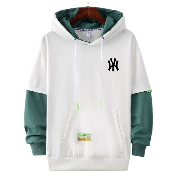 

hoodie men's sweater spring 2021 new youth trend handsome sports leisure hooded sweater men, Black
