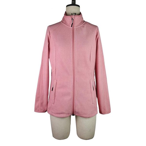 

women's jackets 2021 knitted polar fleece outwear zipper jacket, Black;brown