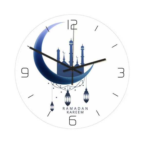 

wall clocks frameless 3d clock decal sticker muslim ramadan mubarak home decor posters wallpaper islamic