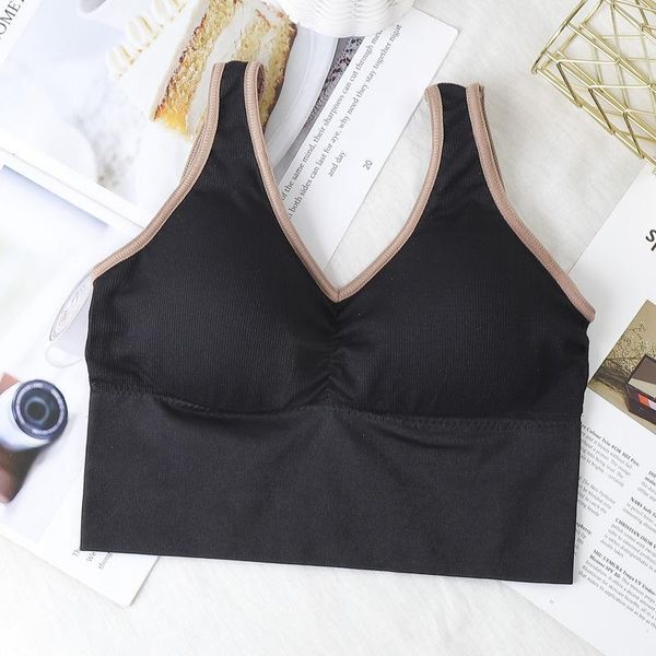 

women arrival sports bra padded shockproof solid color workout crop breathable athletic tank yoga bralette outfit