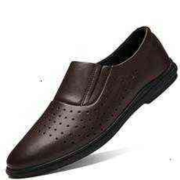 

tangzuo 8388 breathable small leather shoes, batch , 35-47, Black