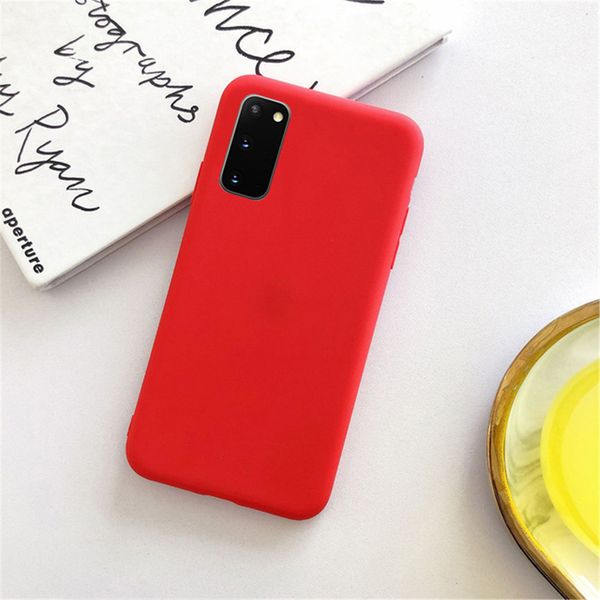 Custodie per cellulari in silicone opaco per Huawei Honor 10X Lite Cover posteriore morbida in TPU per Honor 10X Custodia antiurto leggera color caramella