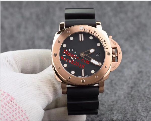 

2021 luxury watch classic series mechanical real p su/b 42mm ref. p am00684 automatic date exhibition 18k rose gold steel fashion men's, Slivery;brown