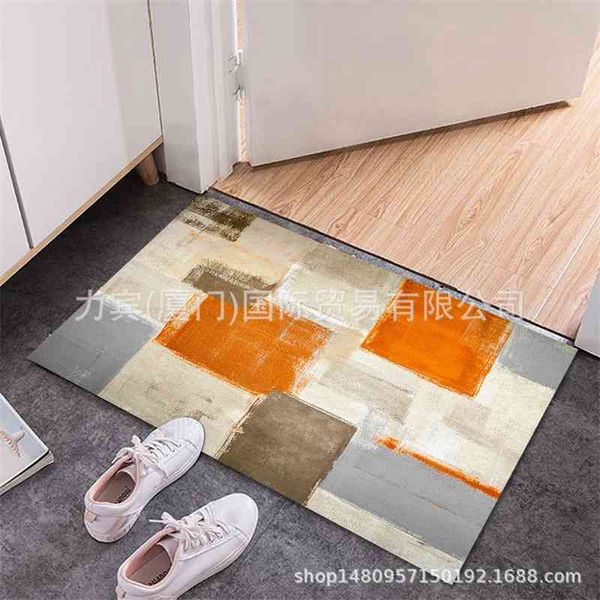 

new watercolor hand-painted door mat thickened absorbent door mat carpet wind