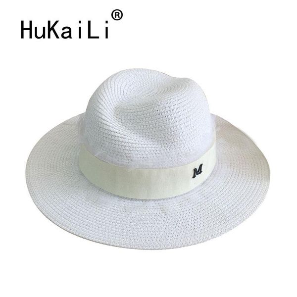 

the spring and summer 2021 standard straw-hat lace white straw hat ms elegant delicate sunscreen wide brim hats, Blue;gray
