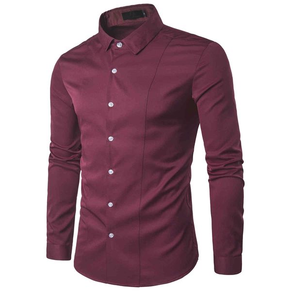 

men's shirts 2021 large long leeve autumn white, White;black