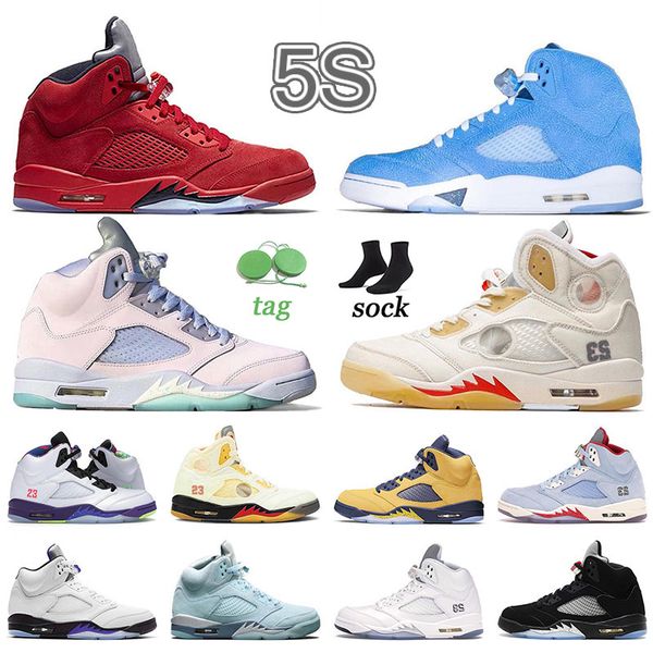 

2022 fire red 5s jumpman 5 mens womens basketball shoes 2022 hight original deisnge sport laney blue white cement island green sneakers tvs