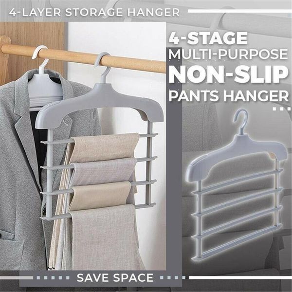 

hangers & racks multi-purpose non-slip pants hanger 4 knots holders trousers