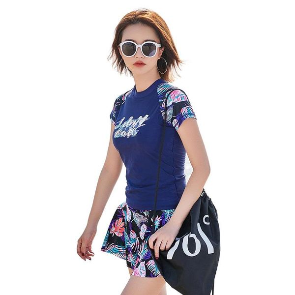 

women's swimwear 2021 swim girls two piece spring swimsuit ea bathing suit conservative skirt bikinis set woman swimwears, White;black