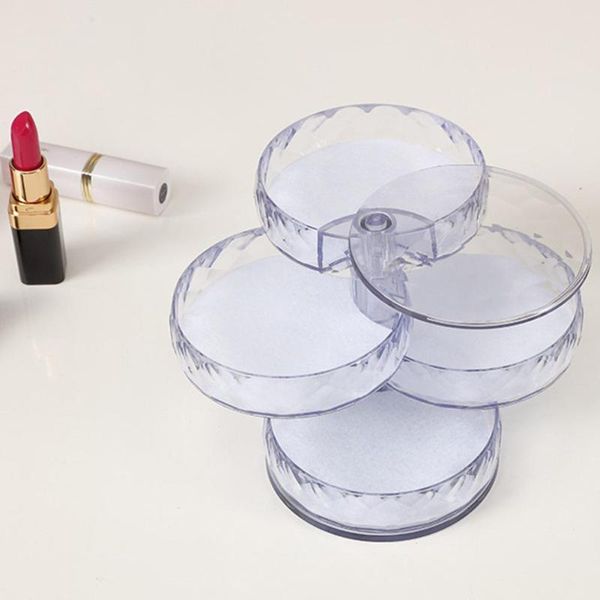 

bathroom storage & organization 4 layers rotatable jewelry necklace bracelet box case holder organizer 2021