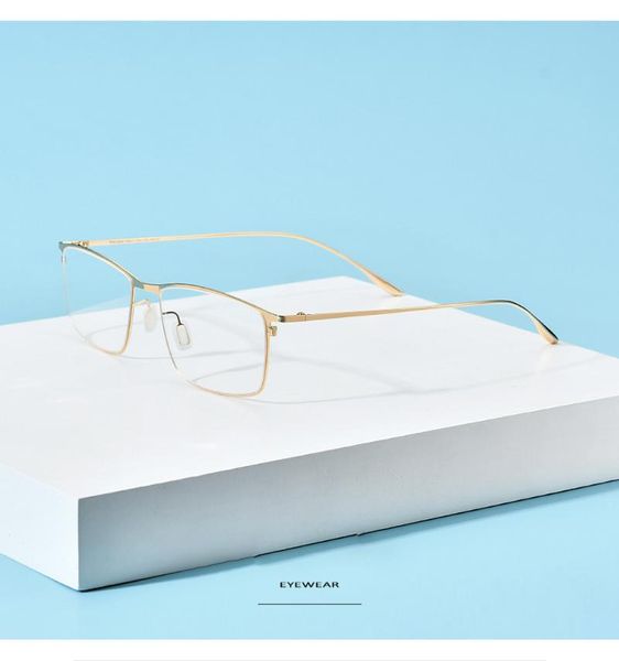 

metal glasses full frame men rectangle myopia non prescription eyeglasses simple style optical eyewearjda3054 fashion sunglasses frames, Black