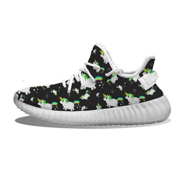 

custom shoes custom ku diy green lucky unicorn running shoes mh printed mens trainers outdoor sports sneakers