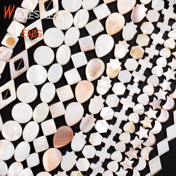

other natural heart star moon cross shell beads loose spacer for jewelry making diy handmade bracelet charms accessories 15"