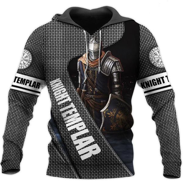 

men's hoodies & sweatshirts knight templar viking armor 3d jacket men/women harajuku hoodie casual streetwear sweatshirt pullover sud, Black