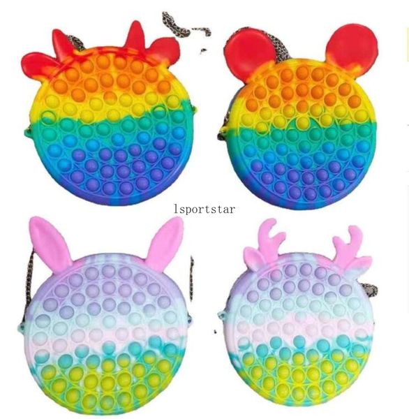 

2021 party favor push bubble bag kids novelty fidget simple toy sensory toys bags finger bubbles game dhl fast xc299