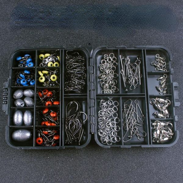 

fishing hooks hook/swivel/lead sinker 257 pieces of small accessory set