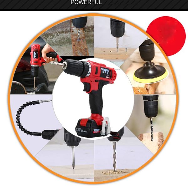 

professiona electric drills 21v impact drill variable speed lithium battery cordless screwdriver hammer