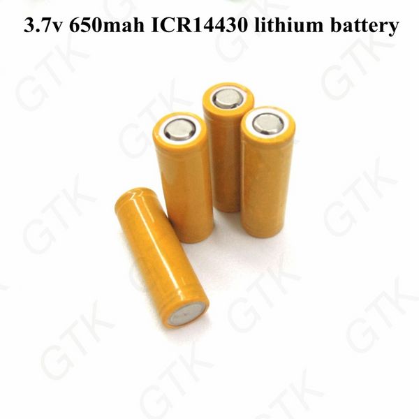 10 stücke Echte kapazität 14430 batterie 3,7 v 650 mah wiederaufladbare 14430 p 660 mah batterie für kamera taschenlampe spielzeug