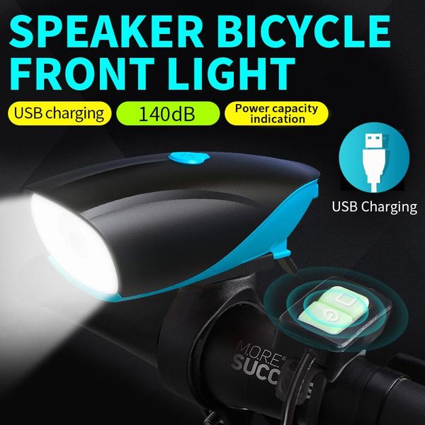 

mountain bike light speaker bicycle lamp 3 mode led super bright headlight rechargeable strong riding outdoor equipment lights