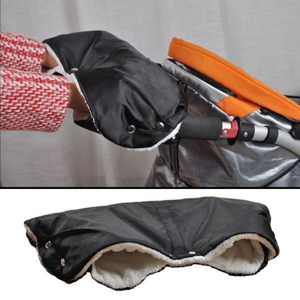 

stroller parts & accessories winter pram hand muff baby carriage pushchair warm fur fleece cover buggy clutch cart glove