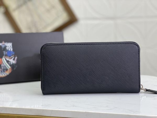 

wallets fashion women/men design genuine leather zipper wallet with mono high qaulity organizer have box, Red;black