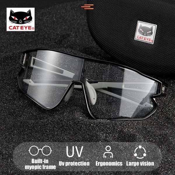 

outdoor eyewear cateye cycling pochromic/polarized sports glasses bicycle 100% uv400 lightweight with myopic lens