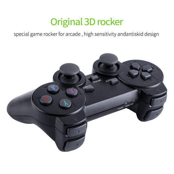 

2021 m8 nostalgic host mini hd arcade rocker fc game console for ps1 wireless family u treasure 3500+ games double player