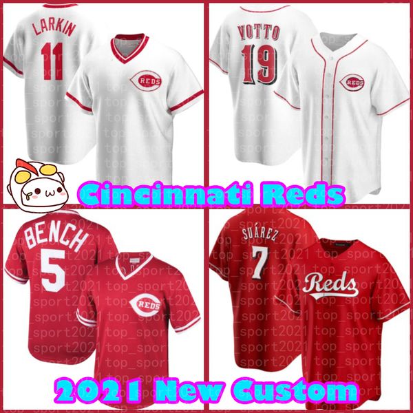 

19 joey votto jersey cincinnati 11 barry larkin reds nick castellanos nick senzel shogo akiyama eugenio suarez baseball jose garcia men, Blue;black