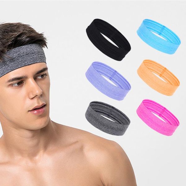 

sweatband 6pcs sweat band elastic yoga running fitness headband hair bands head prevent sports equipment, Yellow;black