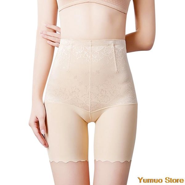 

belts 2021women body shaper bulifter panty tummy control shortsmid thigh slimmer shapewear high waist seamless icesilkbellypanties, Black;brown