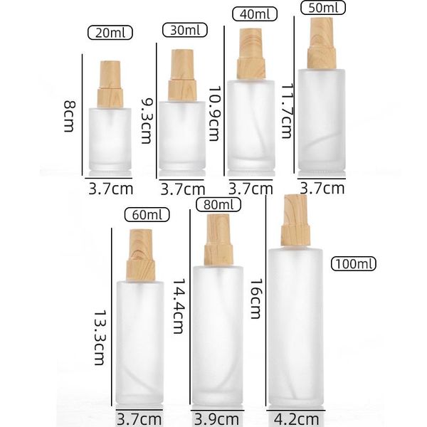 

storage bottles & jars 20 30 40 50 60 ml spray emulsion bottle essential oil hydration skin care cosmetic light proof clear gla